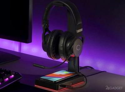 Cooler Master GS750 — многофункциональный держатель для гарнитуры с Qi-зарядкой (6 фото) Cooler Master GS750 — многофункциональный держатель для гарнитуры с Qi-зарядкой (6 фото)
