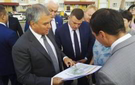 Председатель Госдумы Вячеслав Володин предложил скорректировать проект благоустройства Олимпийского парка в Тамбове