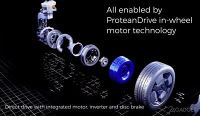 Система Protean интегрирует двигатель, колесо и подвеску в единое целое (4 фото + видео)