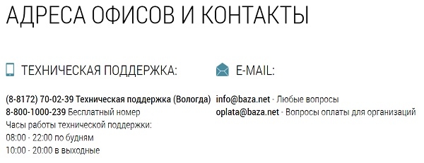 Личный кабинет База.нет: регистрация, авторизация и управление услугами провайдера Личный кабинет База.нет: регистрация, авторизация и управление услугами провайдера